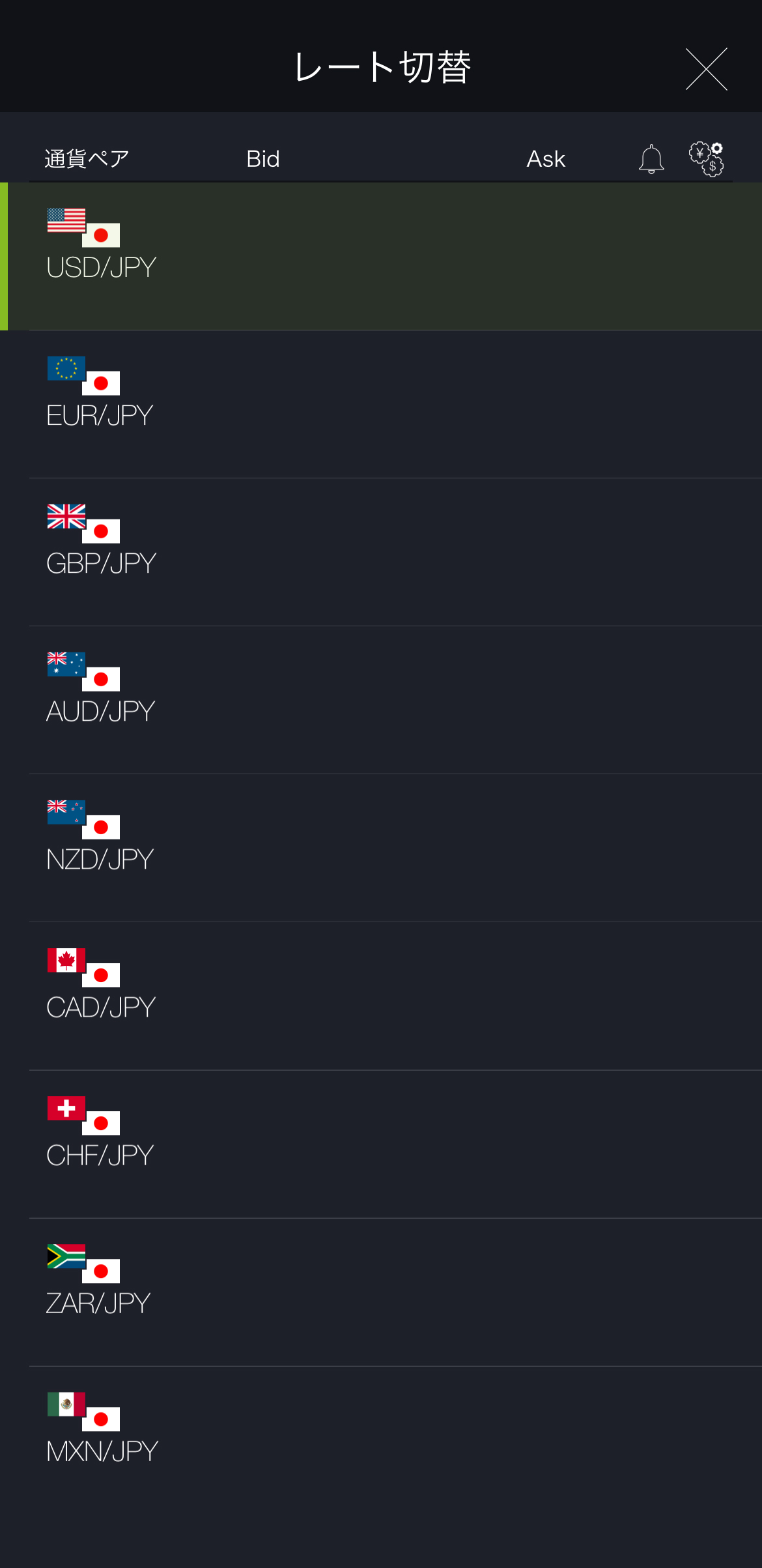 【動画あり】ユーロドル（EUR/USD）の取引方法を画面付きで解説【ヨーロッパ】【為替】【初心者向け】【スマホで簡単】【始め方】【DMM FX】注文する通貨を選択します