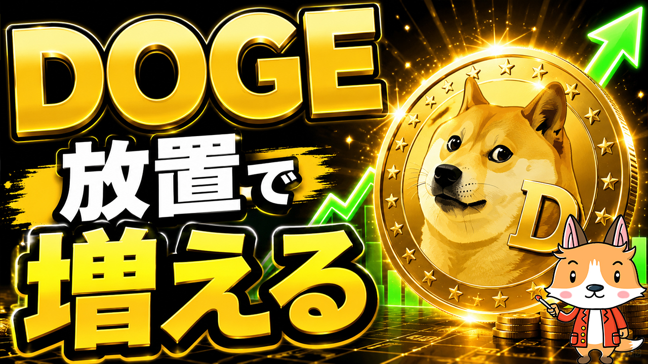 寝ているだけでDOGE（ドージコイン）が勝手に増えます【やり方は簡単】 #仮想通貨 #暗号資産 #暗号通貨 #初心者向け #始め方 #DOGE #ドージコイン